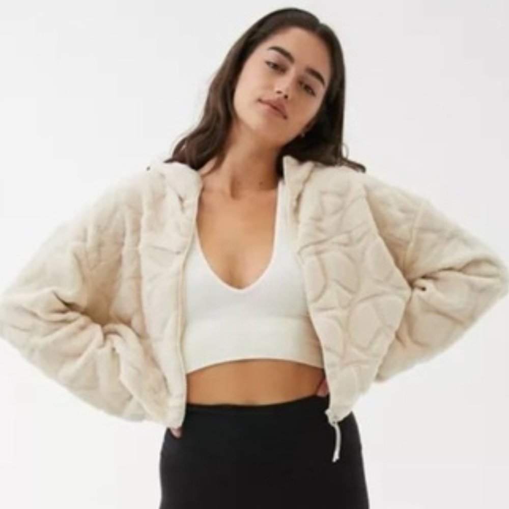 Urban Outfitters Without Walls Peace Sign Fleece Sweater